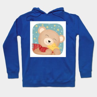 the bear chooses the brightest star Hoodie